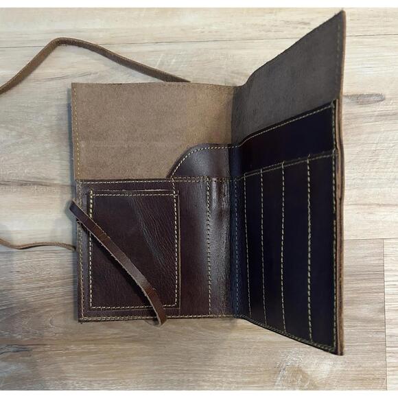 Vintage Leather Journal Organizer 8”x 5.5” - Picture 2 of 4